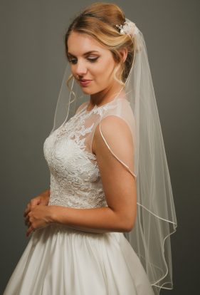 Willa Satin Headband Veil - Richard Designs