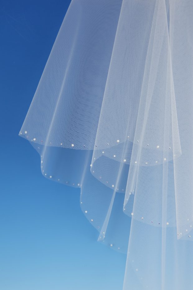 Glitter Tulle Veil - Richard Designs