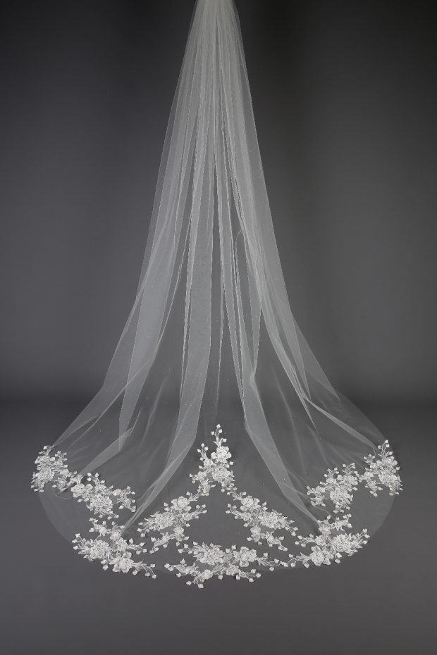 Glitter Tulle Veil - Richard Designs