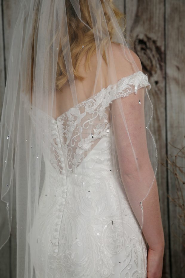 Crystal Diamante Raindrop Veil - Richard Designs