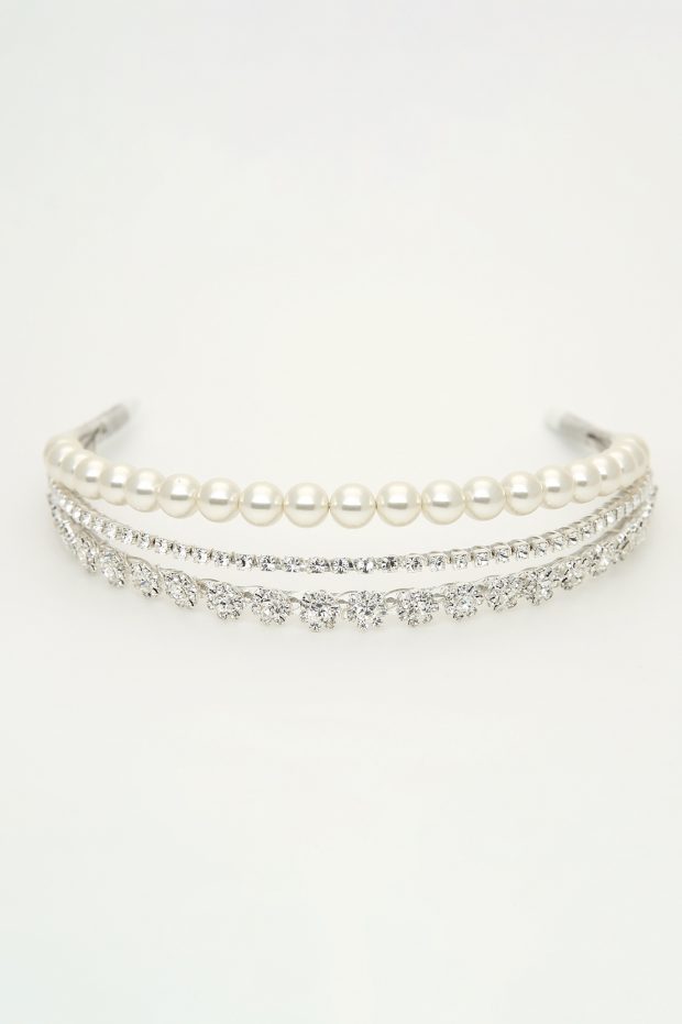 Sparkle Pearl Multi Row Band - Richard Designs