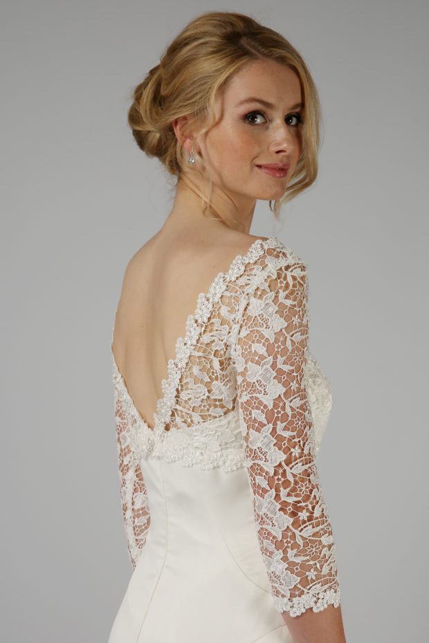 Lace shrug online for wedding dress