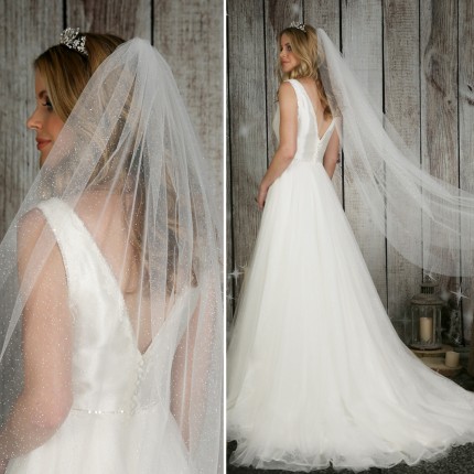 New Glitter Tulle Wedding Veil for your Sparkling Wedding