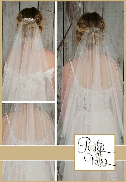 Pretty Pearl Wedding Veils