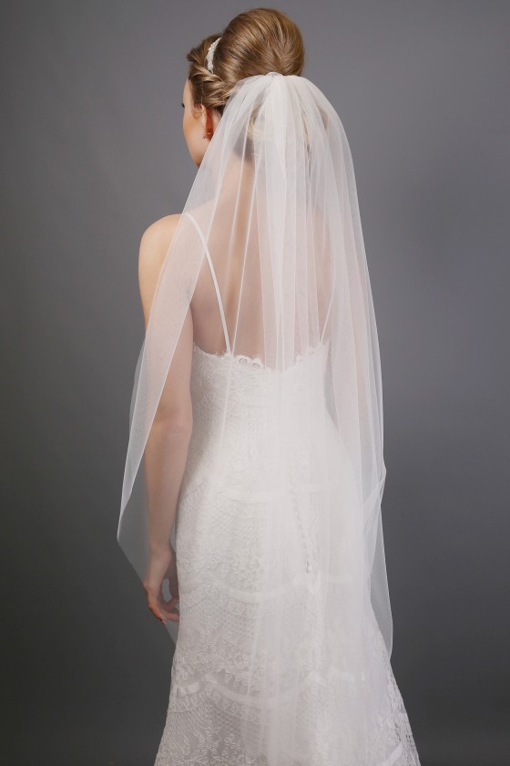 Pearl Comb Italian Veil - Richard Designs