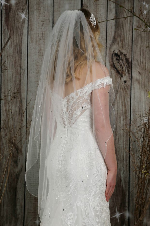 Crystal Diamante Raindrop Veil - Richard Designs