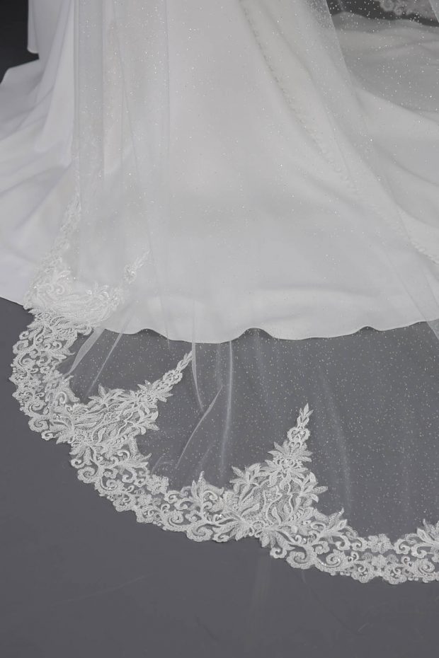 Glitter Tulle Veil - Richard Designs