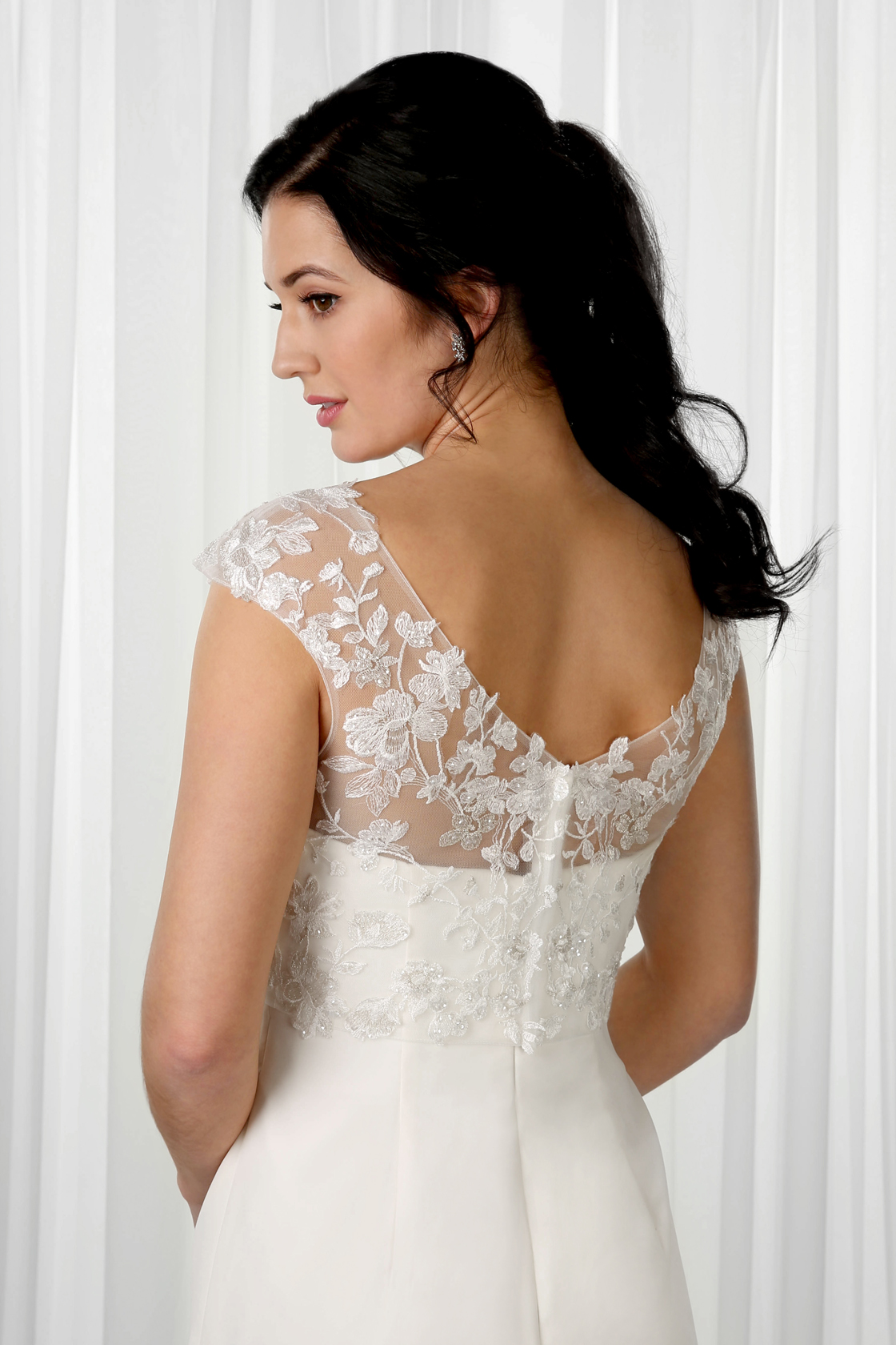 Short Sleeve Lace Jacket Richard Designs