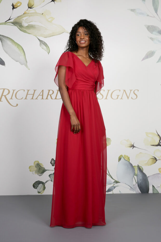 Cranberry red sales bridesmaid dresses