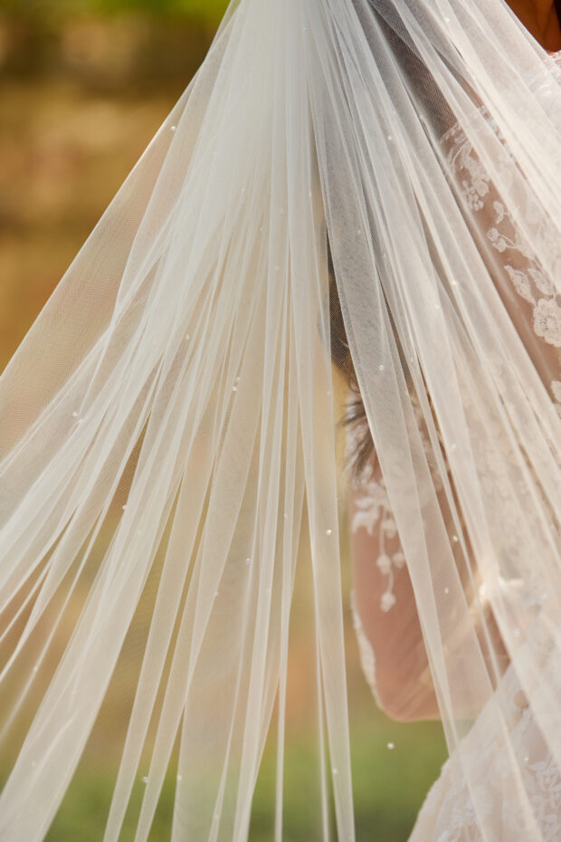 Glitter Tulle Veil - Richard Designs