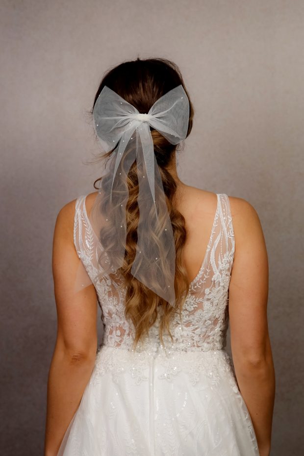 Pearl Comb Italian Veil - Richard Designs