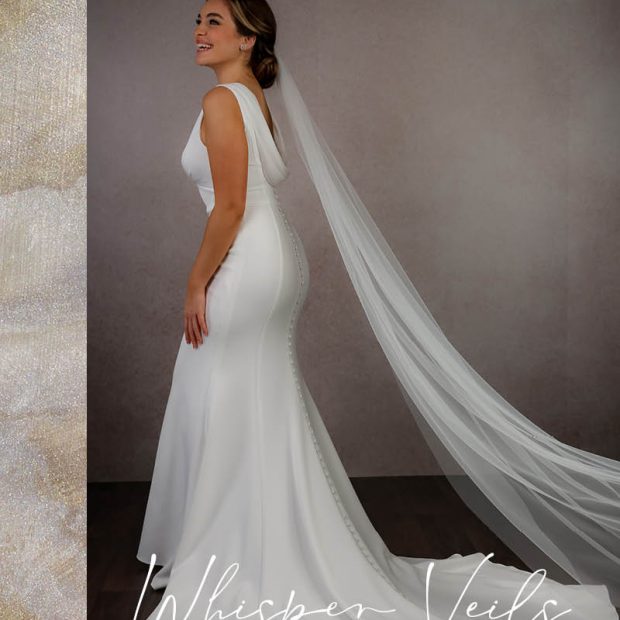 Whisper Veils – the sleekest minimalist wedding veils