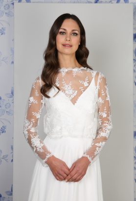 Bridal on sale lace jacket
