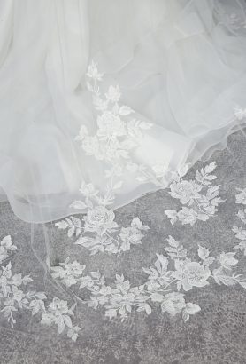 Pearl Comb Italian Veil - Richard Designs