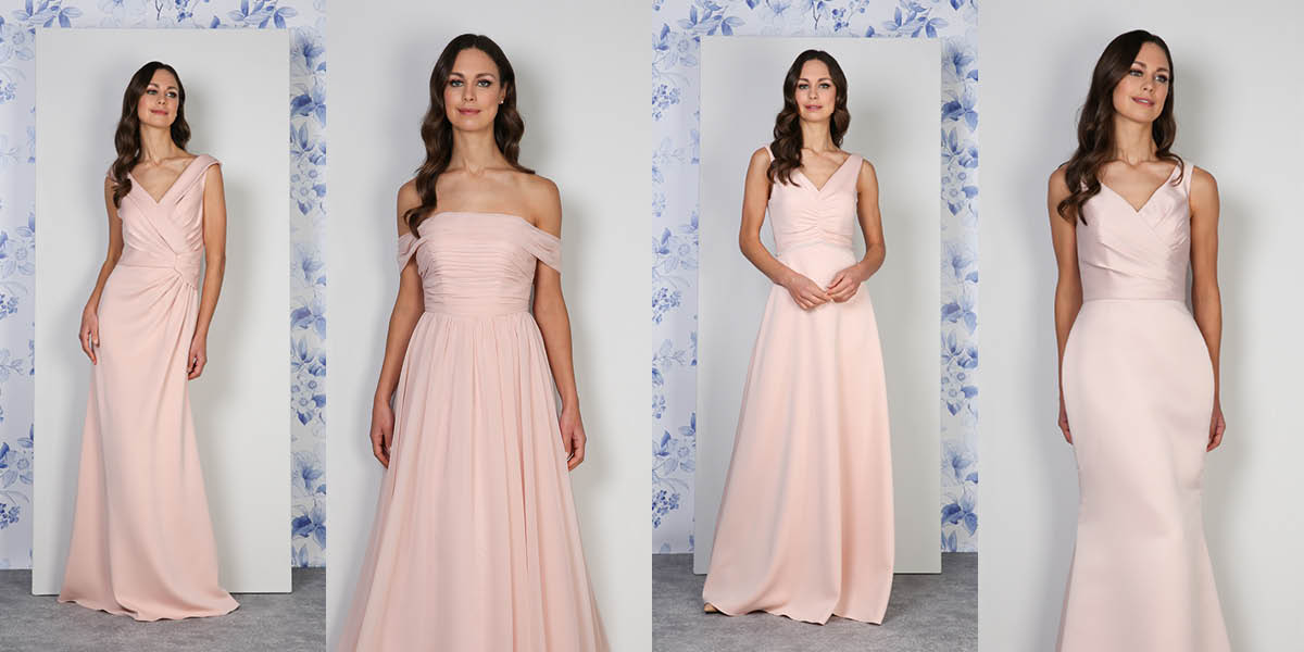 rose bridesmaid dresses