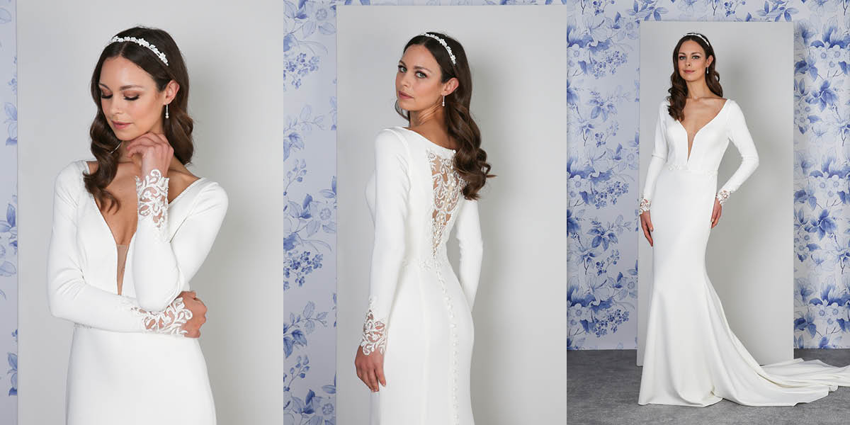 Long sleeve designs for dresses cheap