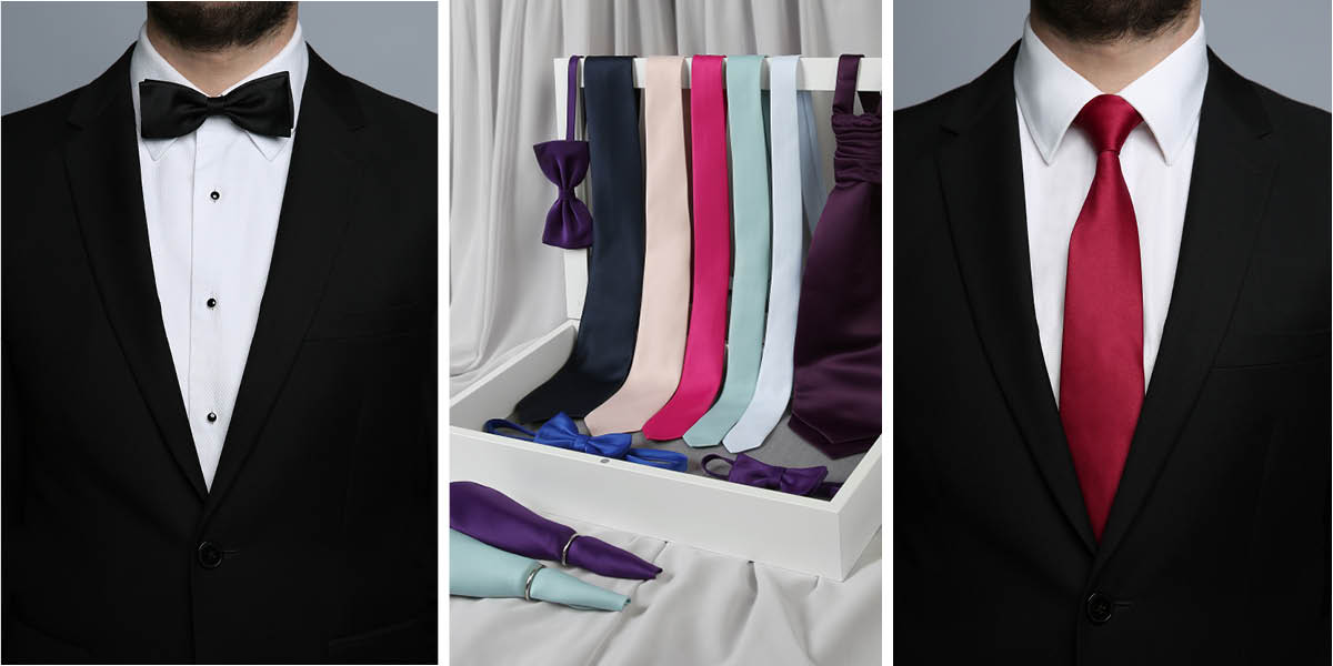 Men's ties, pocket squares and bow ties