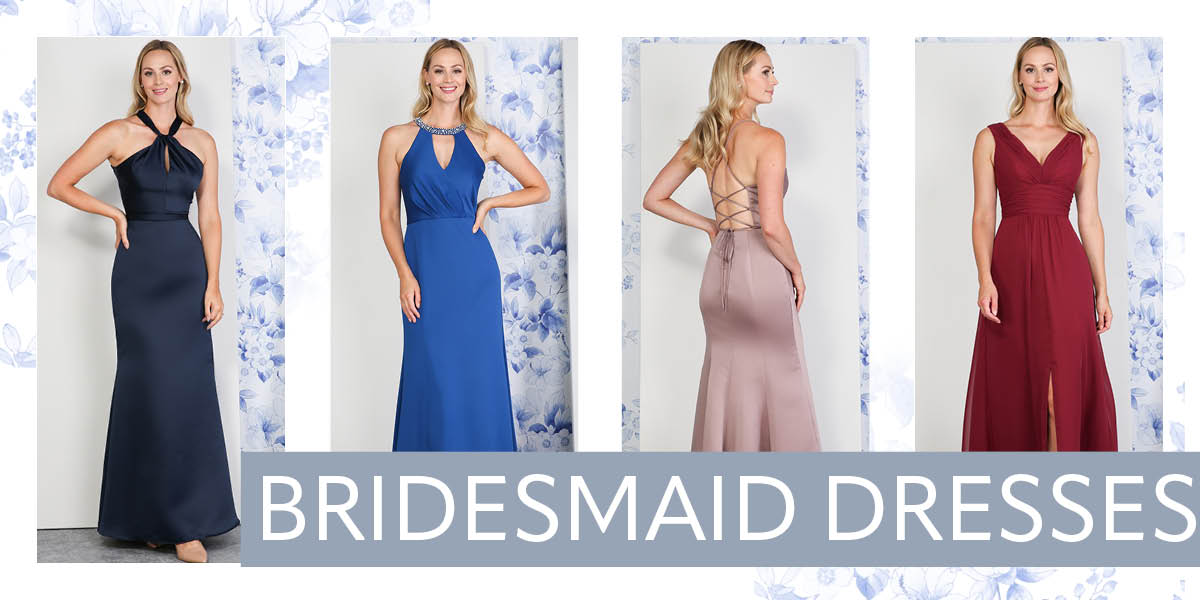 Sleek and modern bridesmaid dresses