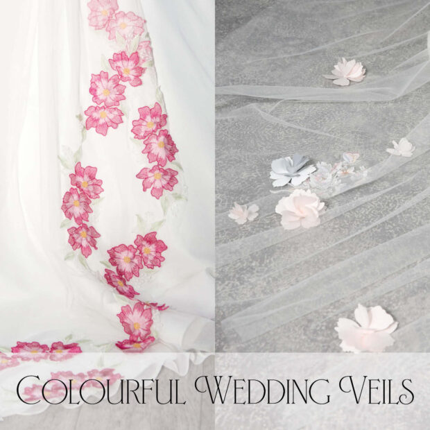Colourful Wedding Veils